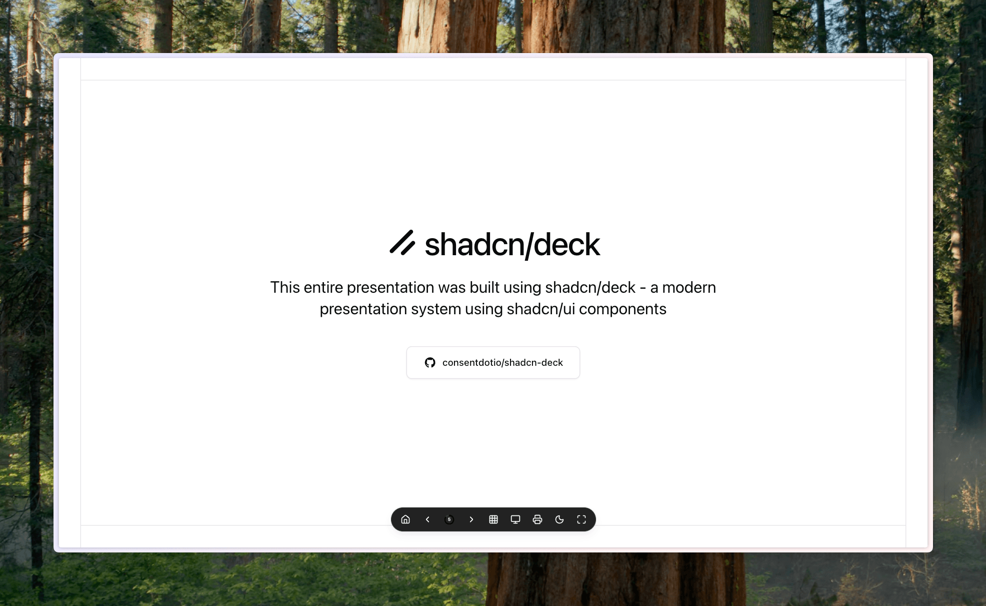 Shadcn Deck
